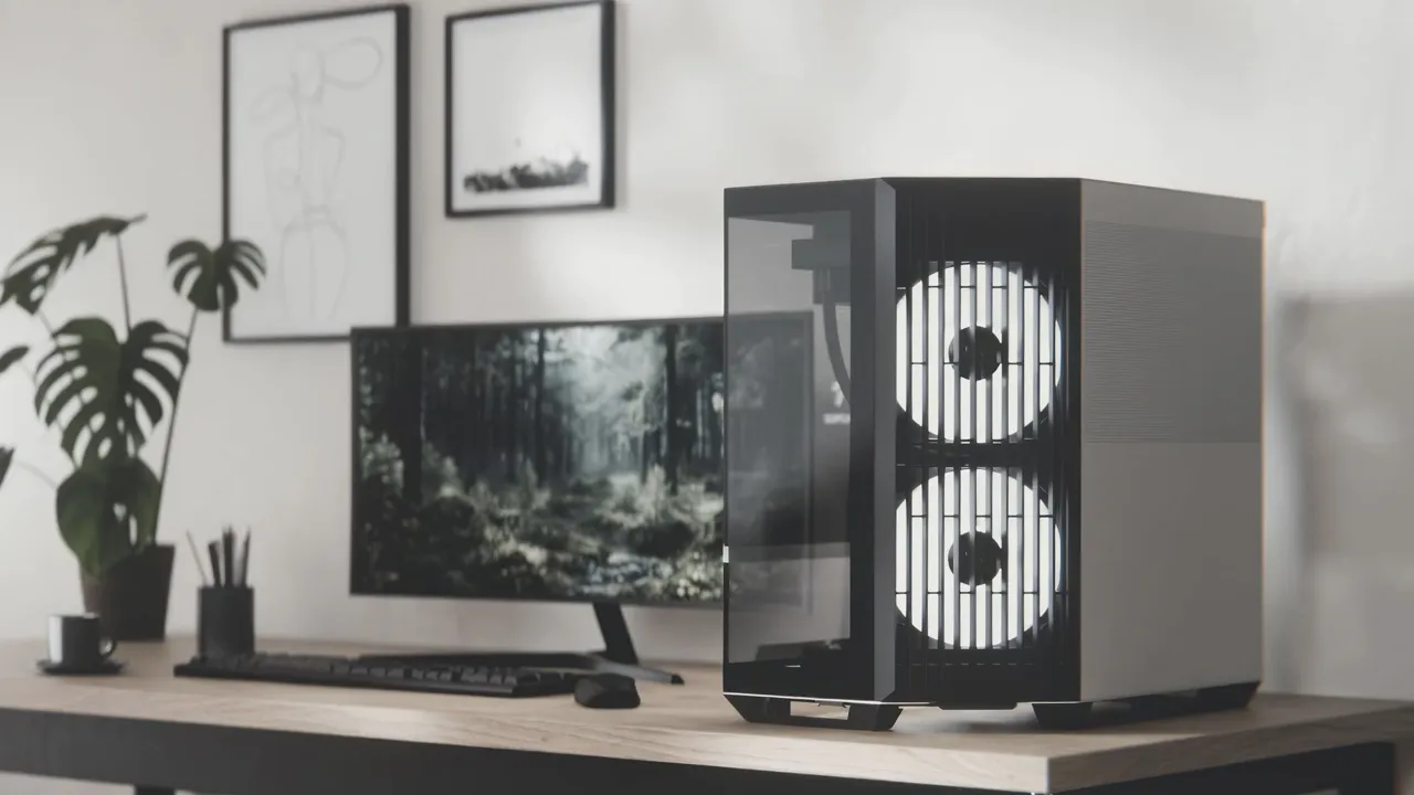 APNX V1 kétkamrás mid-tower ATX számítógépház