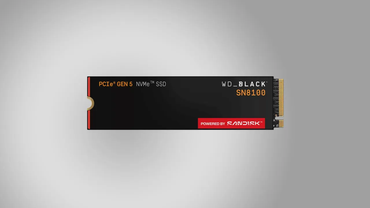 WD Black SN8100: PCIe 5.0 SSD akár 14 900 MB/s sebességgel
